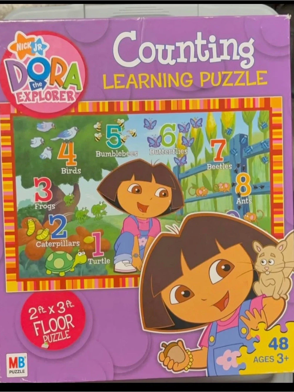 Dora the Explorer Counting Learning Puzzle - Purple